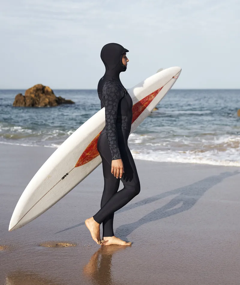 Roxy 5/4/3 Swell Series Hooded Wetsuit FZ GBS Black-5